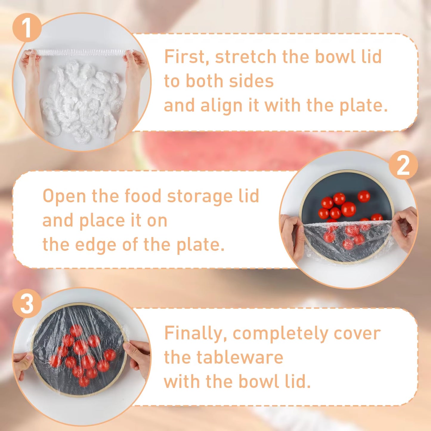 Plastic Bags Food Cover Plastic Wrap Food Storage Bags to Cover Food