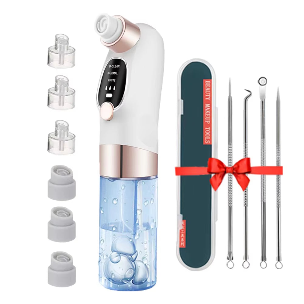 Blackhead Remover Pore Vacuum Face Cleaner Electric Pimple Acne Black Head Removal Rechargeable - EditWell