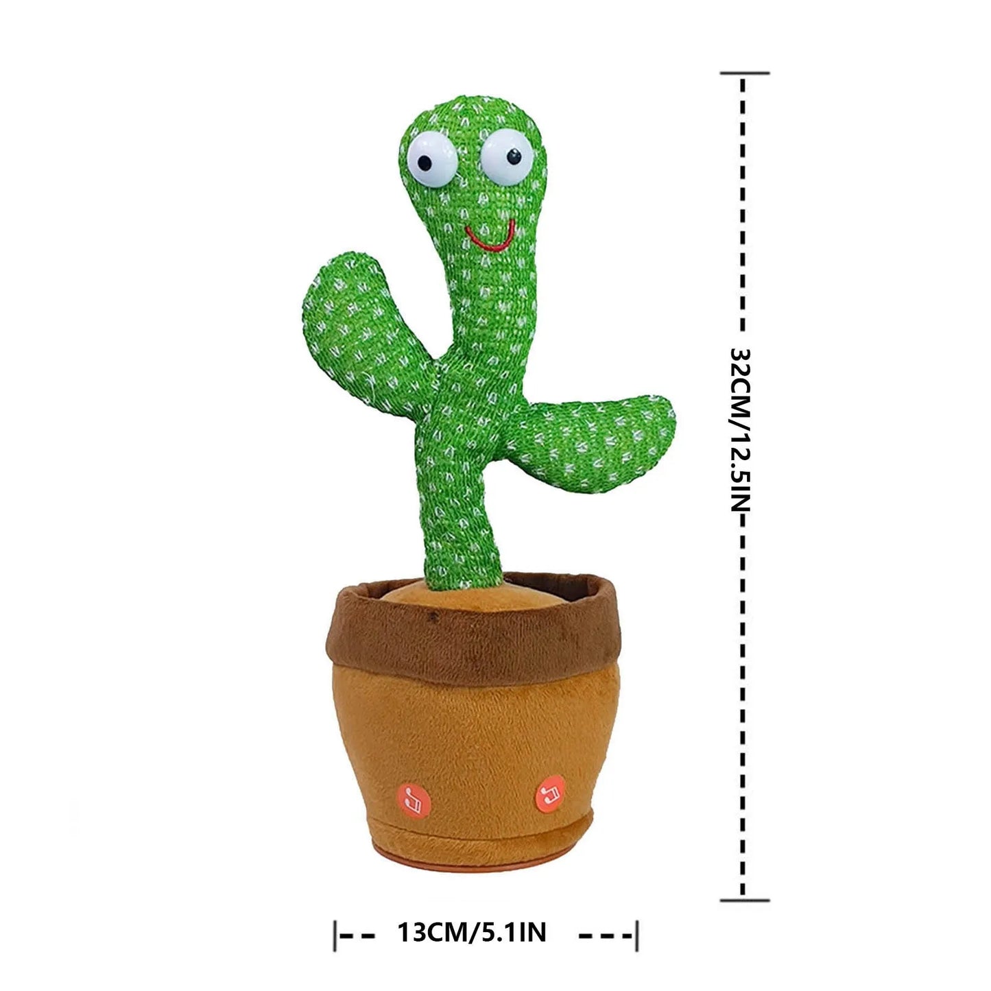 Dancing Cactus Toy — Talks, Sings & Repeats | 120 Songs Musical Plush Speaker | Best Kids Gift - EditWell