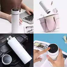 Intelligent Temperature Thermos Bottle Sports Water Cup Car Insulated Cup Keeps Cold - EditWell