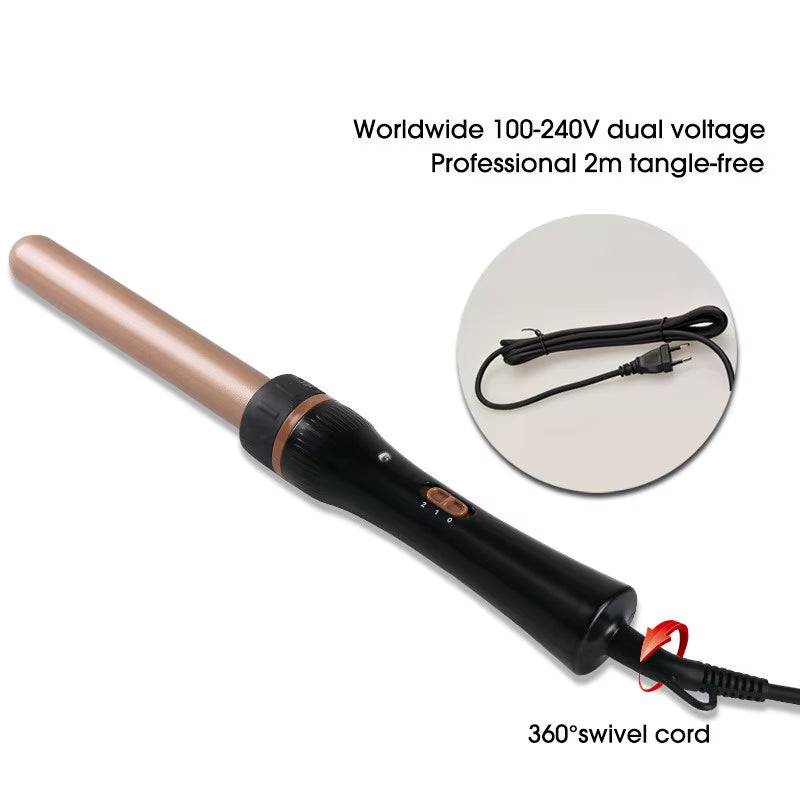 5 in 1 Curling Wand Sets with 3 Barrel Hair Waver, Dual Voltage , Instant Heating