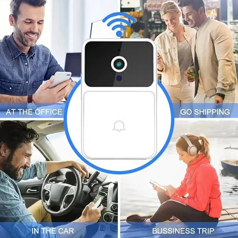 WIFI Video Doorbell Door Camera Wireless Night Vision Smart Home Security HD Door Bell