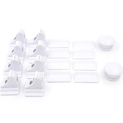 Child Safety Magnetic Cabinet Lock Set Childproof 8 Locks + 2 Magnetic Keys