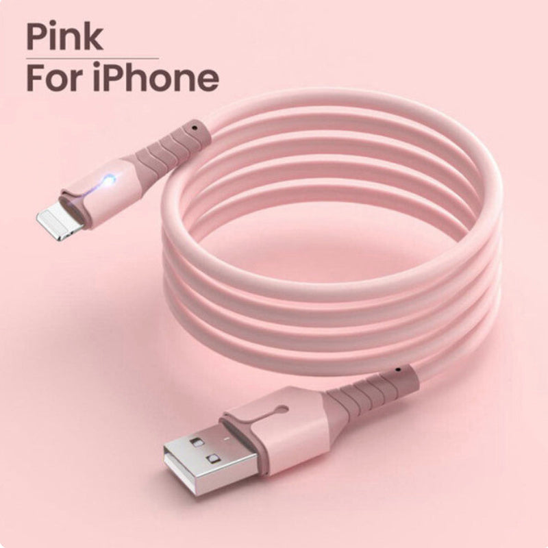 5A Fast Charging USB Cable for Iphone 14 13 12 11 Pro Max X XR 8 7 Light Charger