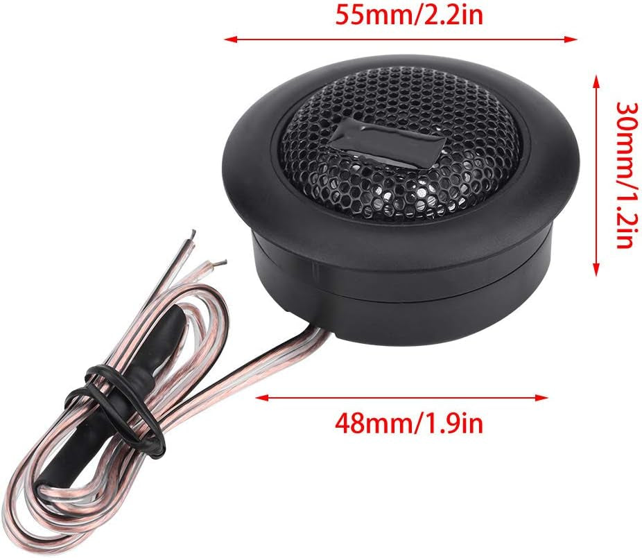 Car Tweeters, 1Pair Mini Car Stereo 12V Car Super Power Sound 120W Loudspeaker