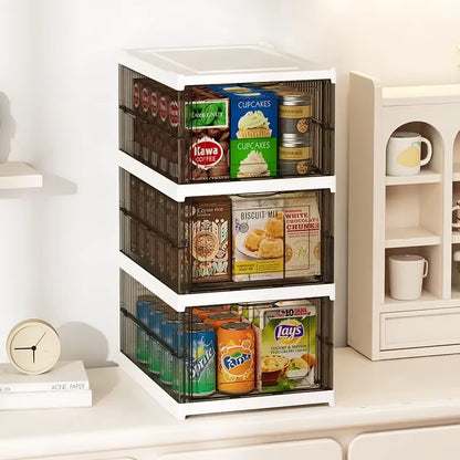 Dustproof 6 Layers Foldable Shoes Box Stackable Transparent Organizers