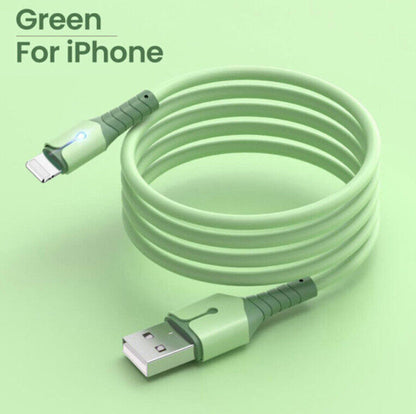 5A Fast Charging USB Cable for Iphone 14 13 12 11 Pro Max X XR 8 7 Light Charger