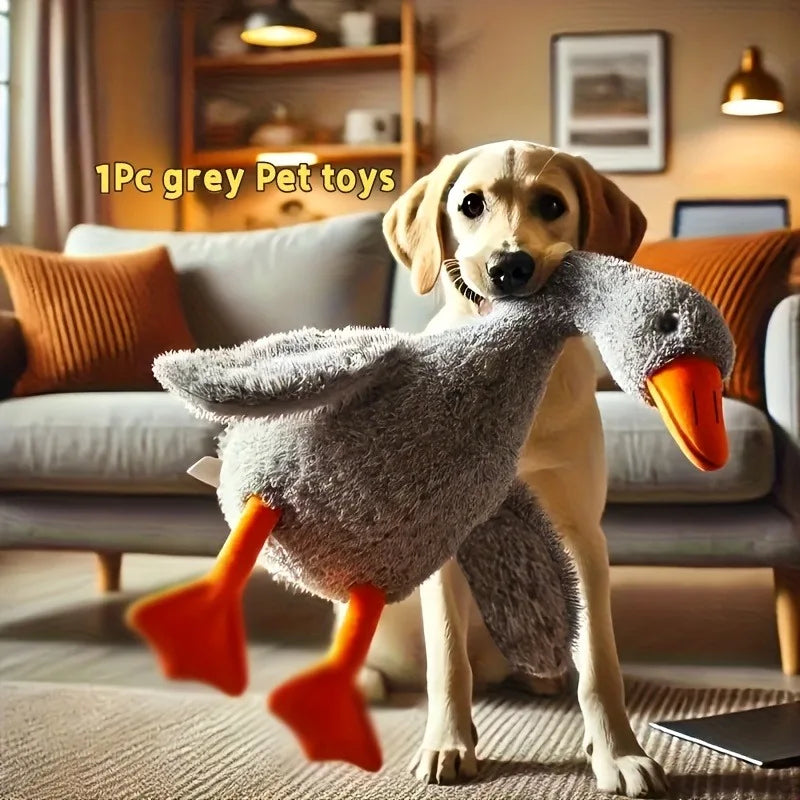 50cm Soft Colorful Duck Plush Toy for Cats and Dogs - Anxiety-Relieving Companion for Pets