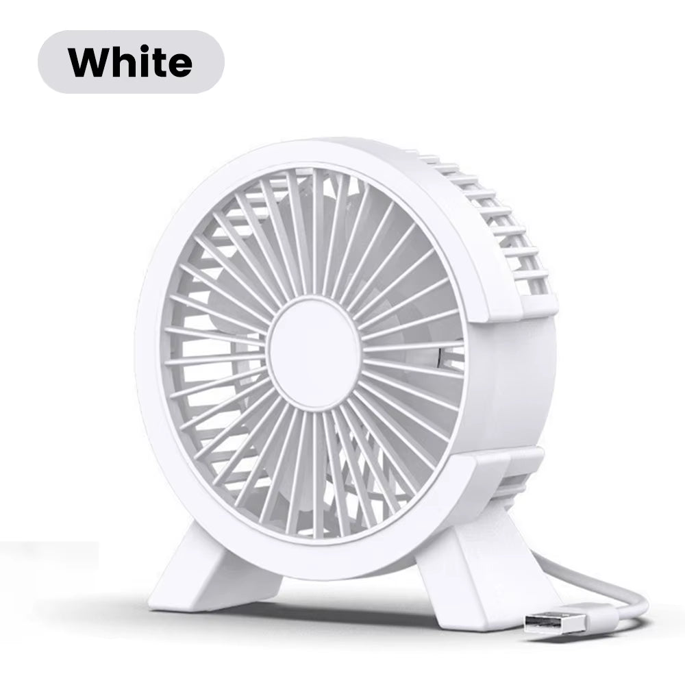 Mini USB Rechargeable Table Fan Portable USB Small Fan Fan for Student Dormitory Computer Summer Gadget Home Desk Office