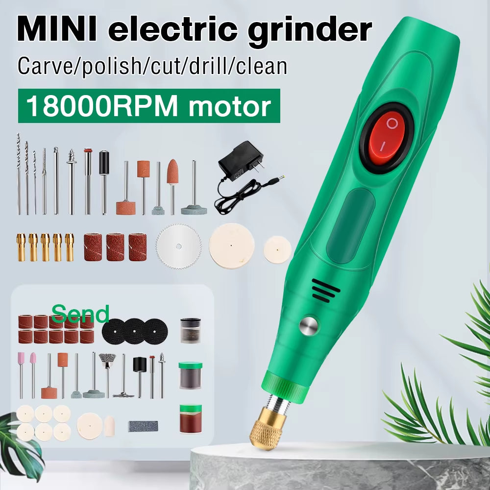 110-240V Mini Drill Polishing Engraver Pen Grinder Electric Rotary Tool - EditWell