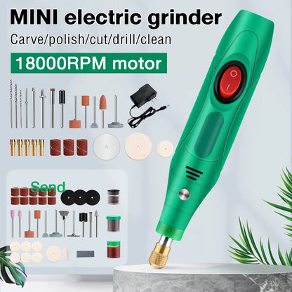 110-240V Mini Drill Polishing Engraver Pen Grinder Electric Rotary Tool - EditWell