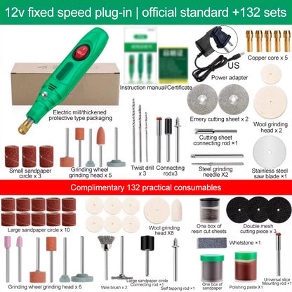 110-240V Mini Drill Polishing Engraver Pen Grinder Electric Rotary Tool - EditWell