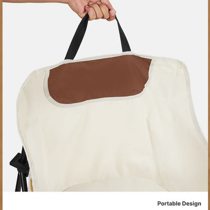 Canvas Camping Chairs 2PC Lightweight Folding Chairs - Pockets & Carry Bag