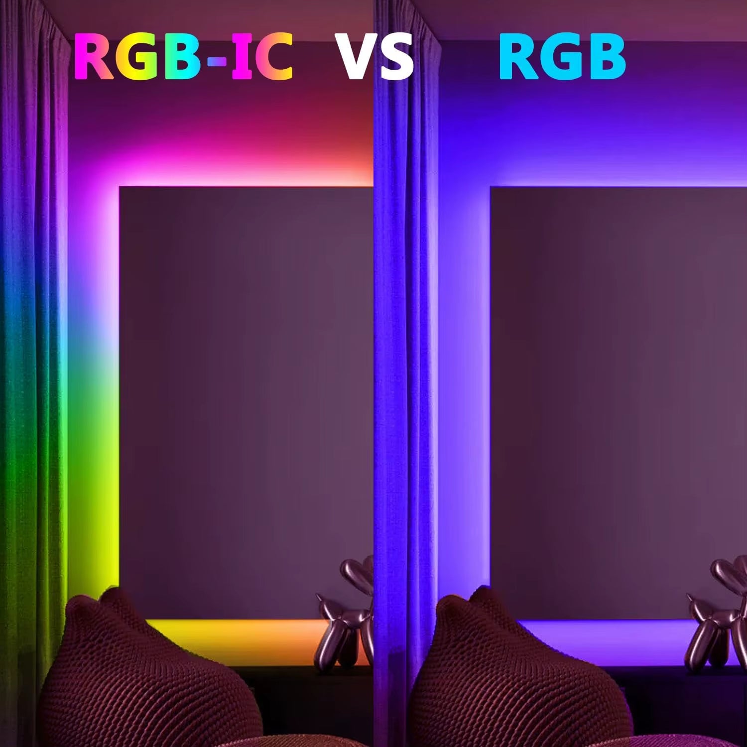 Tuya Smart WIFI RGBIC LED Strip Light Tape Addressable WS2811 IC Flexible