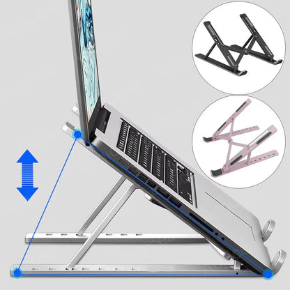 Foldable Laptop Stand 7 Levels ABS Portable Tablet Computer Bracket Universal Pad PC Holder