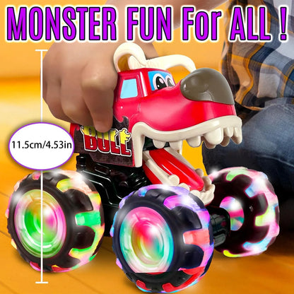 Children's Illuminated Inertia Wheel Toy Car - Light-Up Gift for Kids