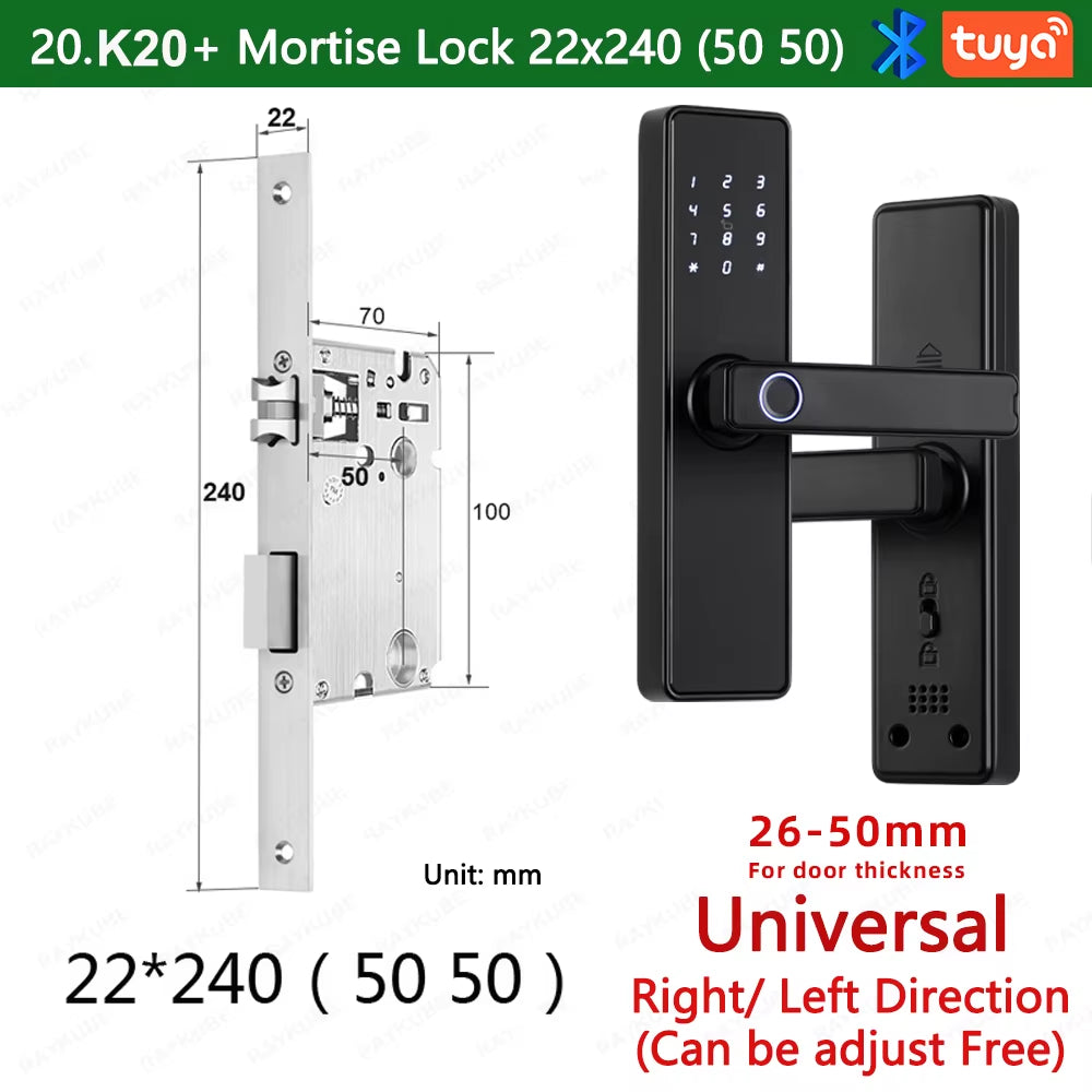 9-Language Biometric Fingerprint Door Lock Electronic Door Lock 