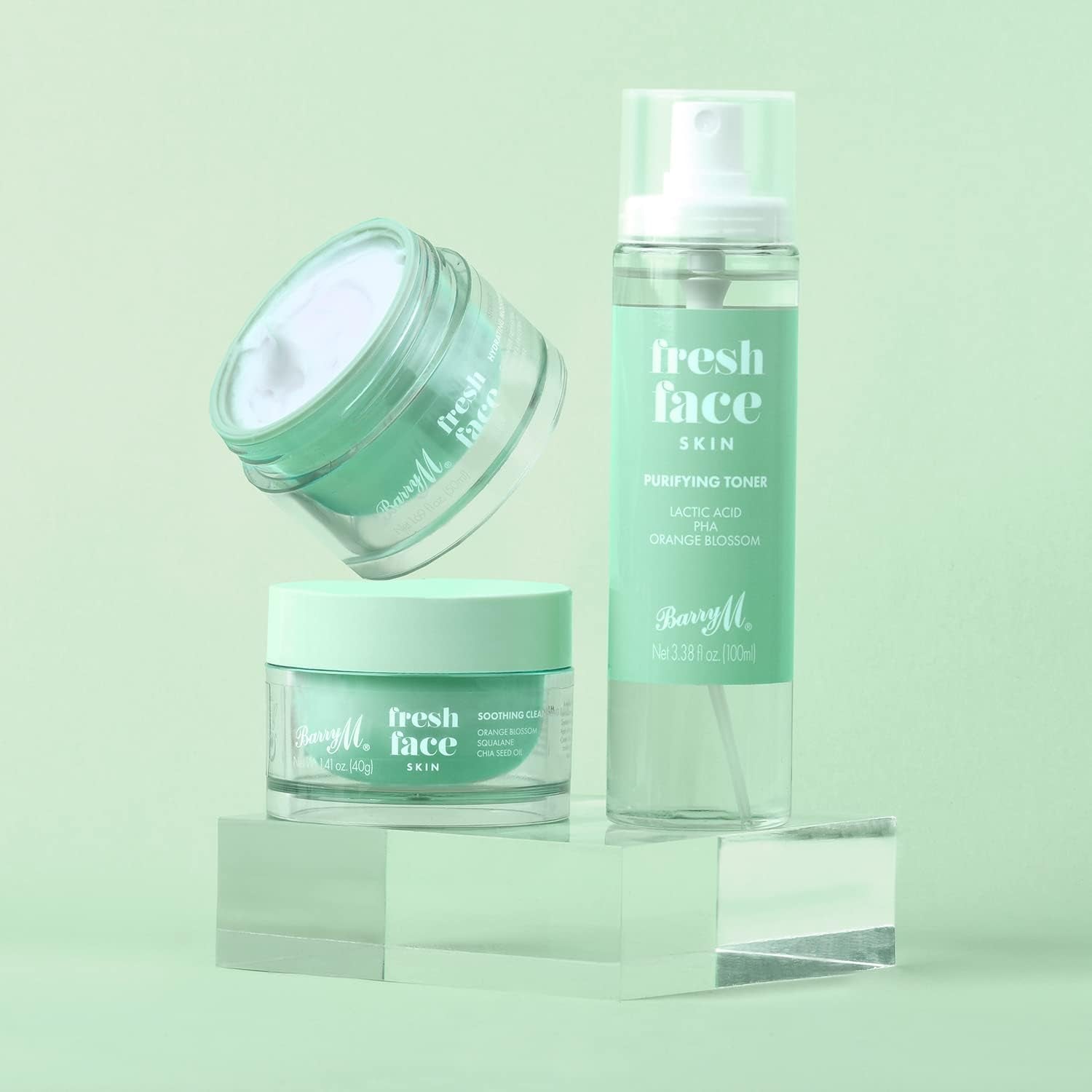Fresh Face Skin Hydrating Moisturiser | with Cucumber Fruit, Green Tea Extracts and Shea Butter