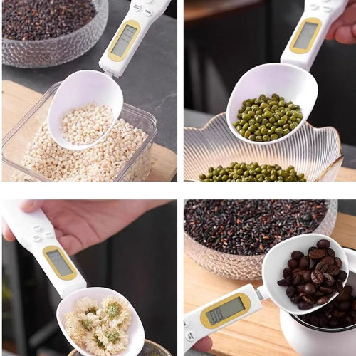 500G Digital Kitchen Scale with LCD Display for Precise Measurement of Food Ingredients, Mini Spoon Scale for Milk and Coffee