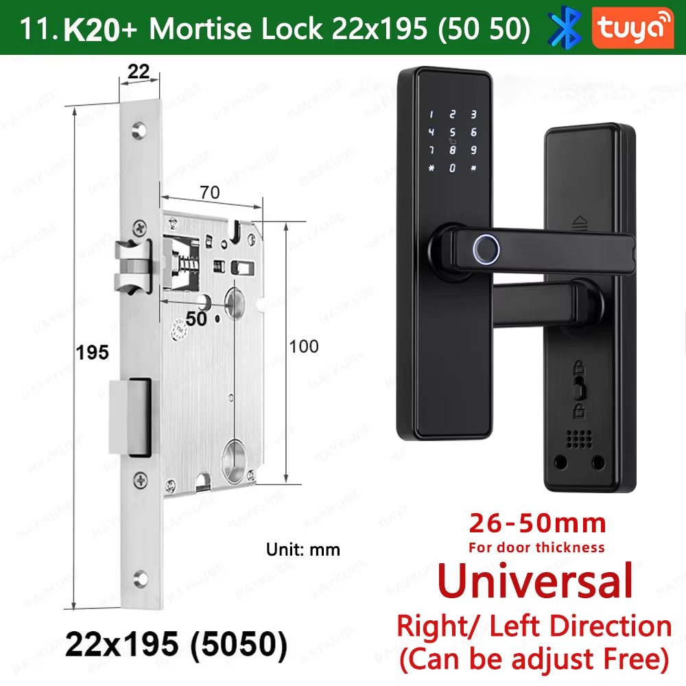 9-Language Biometric Fingerprint Door Lock Electronic Door Lock 
