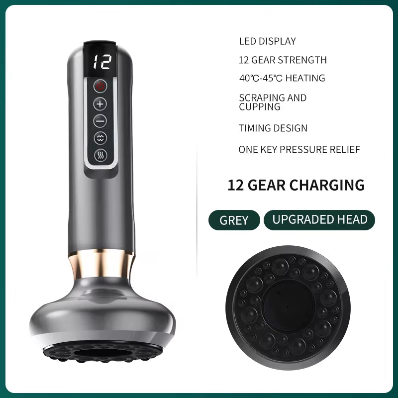 Intelligent Suction Medical Cupping Set Beauty Massager Glass Jars anti Guasha Massage