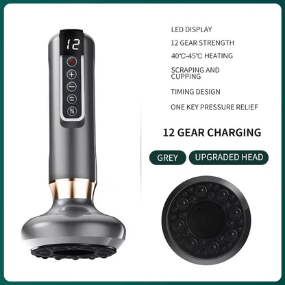 Intelligent Suction Medical Cupping Set Beauty Massager Glass Jars anti Guasha Massage