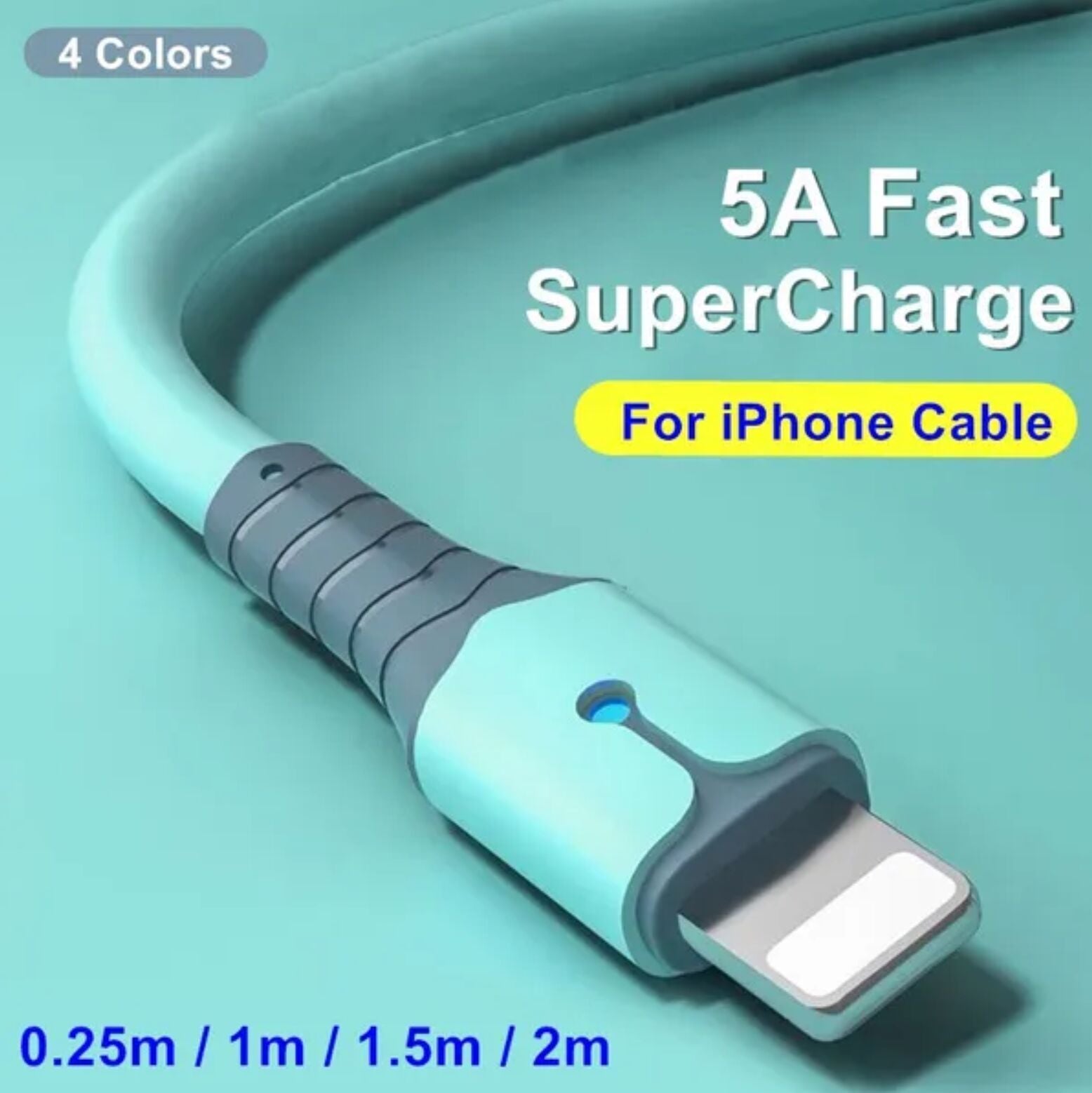 5A Fast Charging USB Cable for Iphone 14 13 12 11 Pro Max X XR 8 7 Light Charger