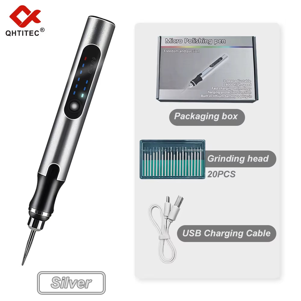 Mini Electric Engraving Pen 18000RPM | 3-Speed | Wireless | Jewellery