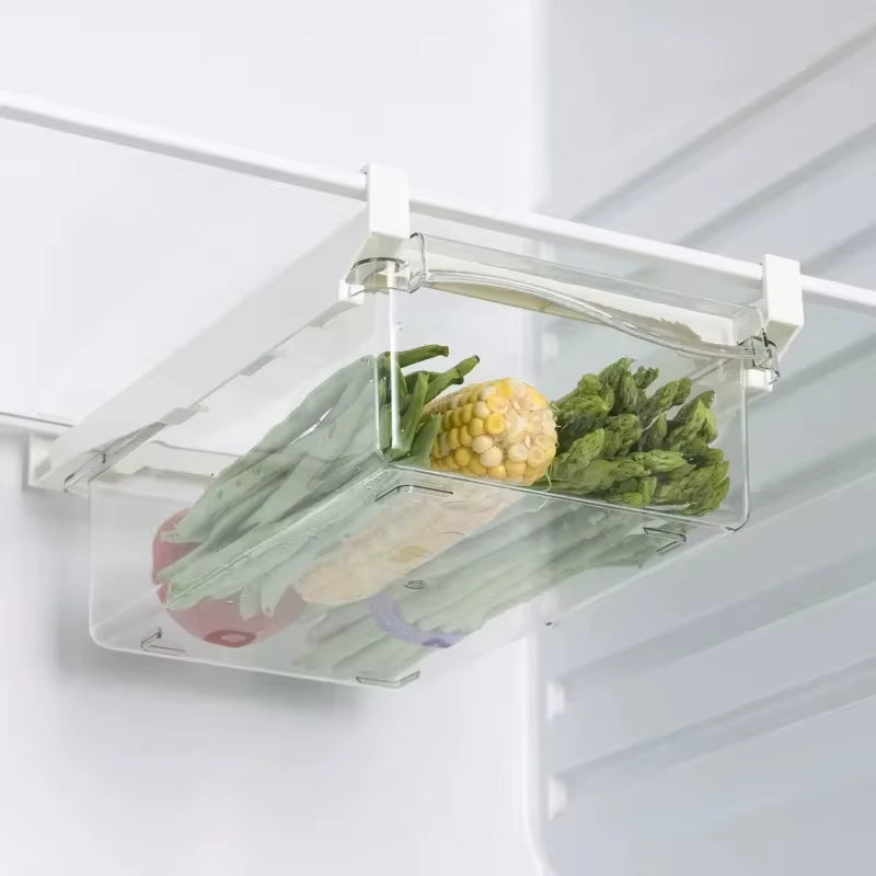 Fridge Organizer Fruit Egg Refrigerator Storage Rack Under-Shelf Refrigerator Organizer