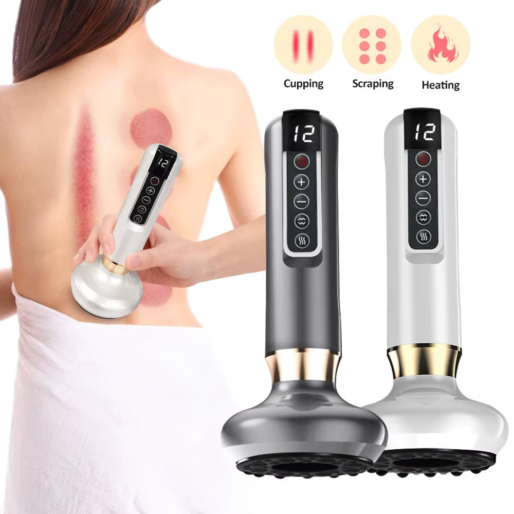 Intelligent Suction Medical Cupping Set Beauty Massager Glass Jars anti Guasha Massage