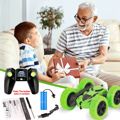 RC Stunt Car - Double-Sided 360-Degree Rotation Off-Road Remote Control Vehicle for Kids and Adults