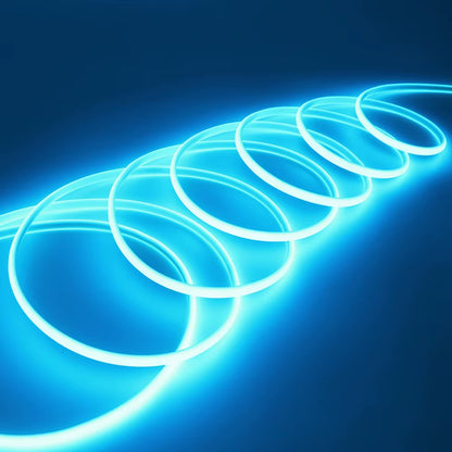 COB LED Neon Strip Light 220V EU Power Kit 10 Colors  Flex Lamp