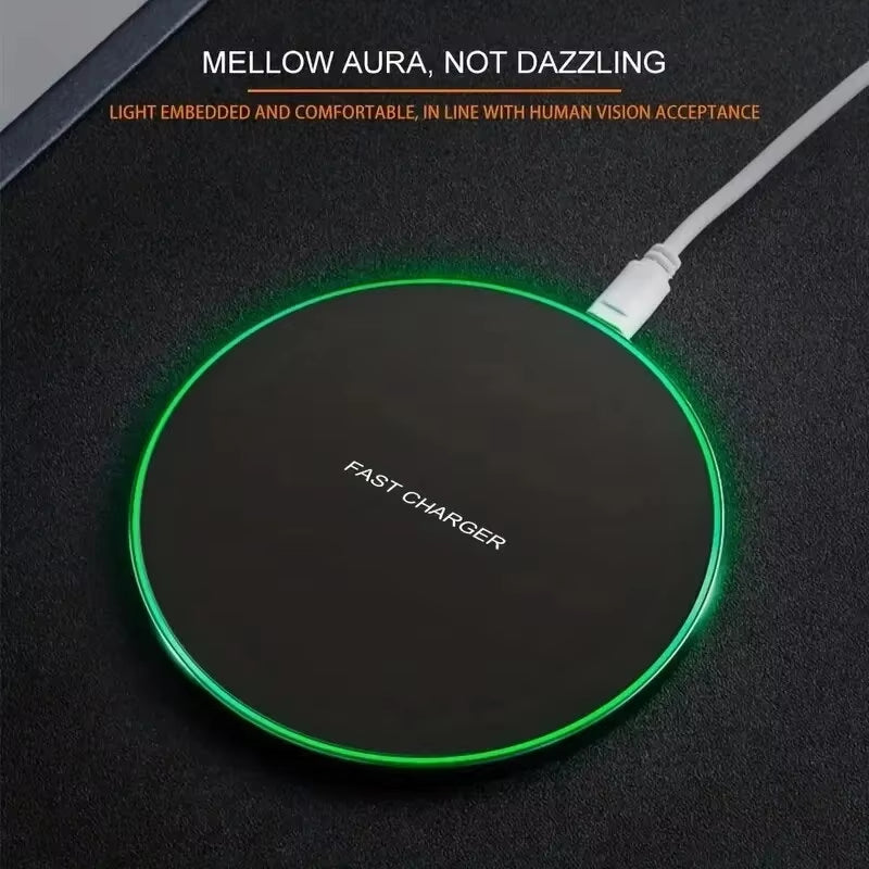 30W Wireless Charger for Iphone 15 14 13 12 X Pro Max Induction Fast Charging Pad - EditWell