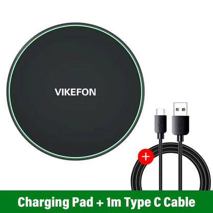 30W Wireless Charger for Iphone 15 14 13 12 X Pro Max Induction Fast Charging Pad - EditWell