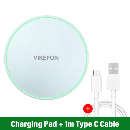 30W Wireless Charger for Iphone 15 14 13 12 X Pro Max Induction Fast Charging Pad - EditWell