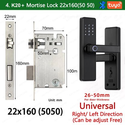 9-Language Biometric Fingerprint Door Lock Electronic Door Lock 