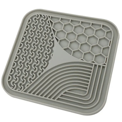 Pet Suction Cup Lick Pad Pet Lunch Mat Slow Food Pad for Cats and Dogs
