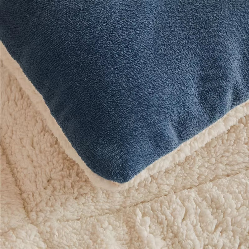 New Thick Milk Fleece Warm Blanket for Winter Artificial Blankets Quilt Core