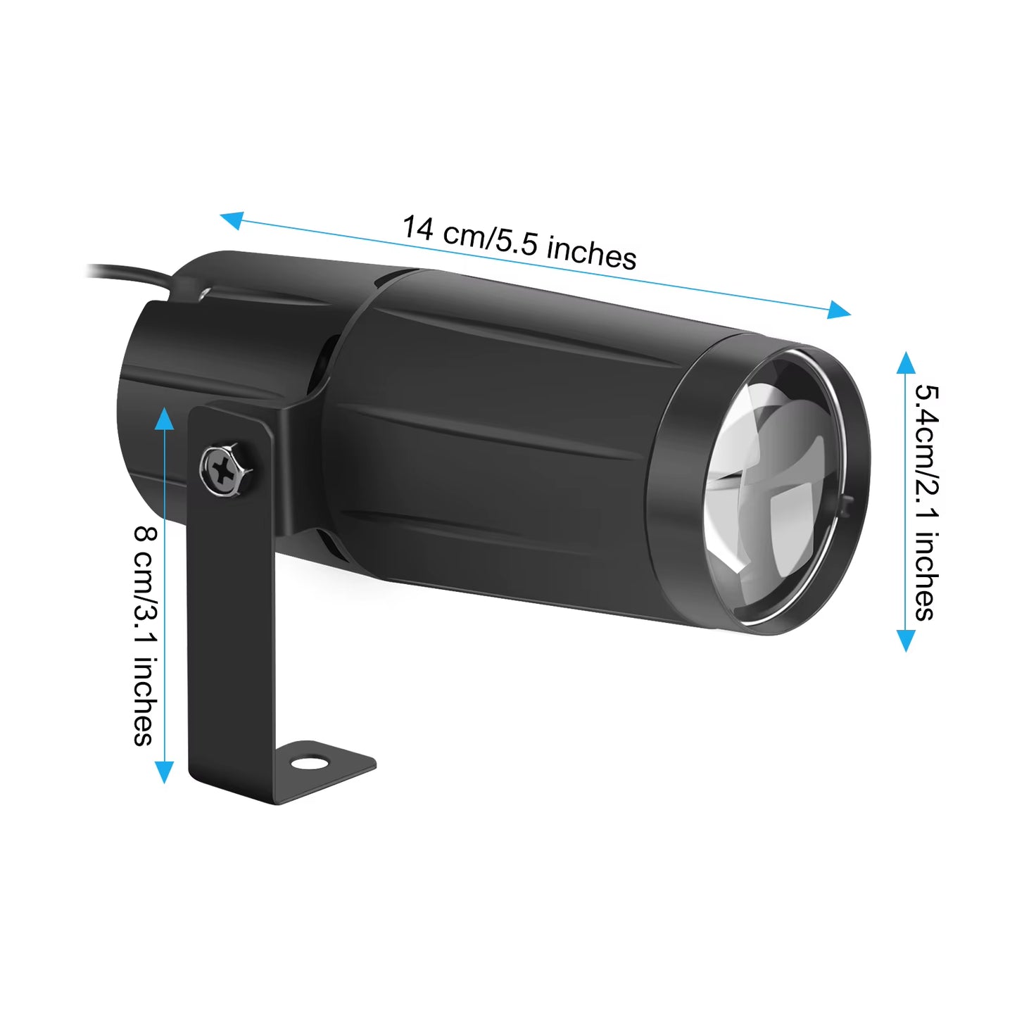 2PCS LED Beam Pinspot Light 3W Super Bright Spotlight Lamp Mirro DJ KTV