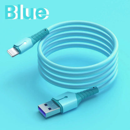 5A Fast Charging USB Cable for Iphone 14 13 12 11 Pro Max X XR 8 7 Light Charger