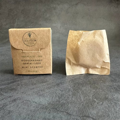 50 Meters Biodegradable Mint Dental Floss Deep Cleaning Dental Floss