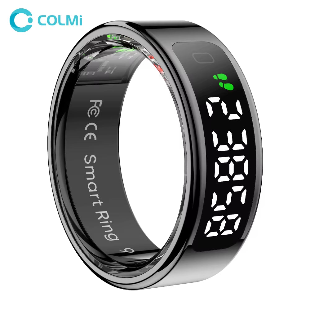2025  R12 Smart Ring with Display Screen and Touch, Wireless Charging, Health Manager