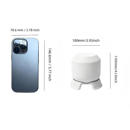 Mini Marine Night Light with 360° Rotating Fish and Bubble Projection - Soothing USB Lamp for Children's Rooms and Calming Sleep Companion Gift