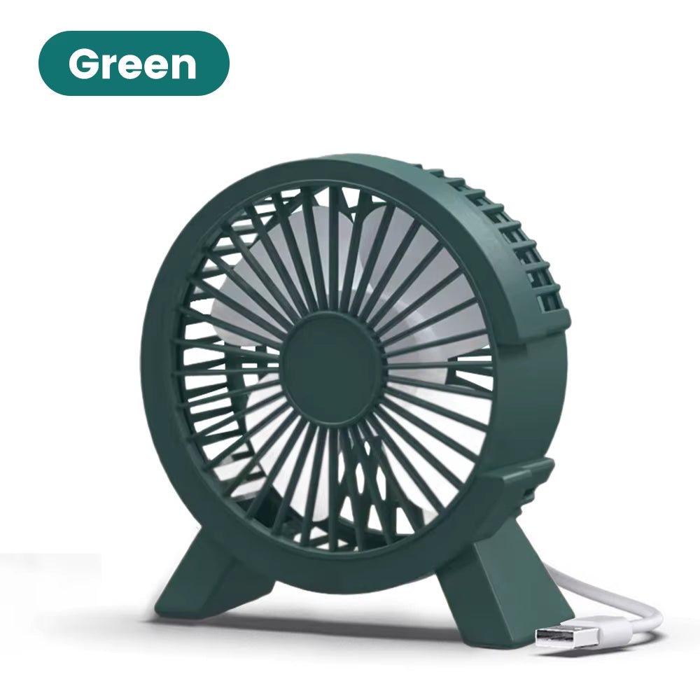 Mini USB Rechargeable Table Fan Portable USB Small Fan Fan for Student Dormitory Computer Summer Gadget Home Desk Office