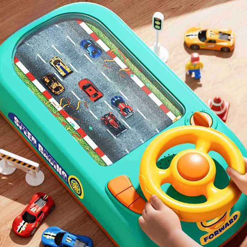 Children's Interactive Steering Wheel Driving Toy - Electronic Simulation Adventure Game with Music and Sound Effects for Boys and Girls