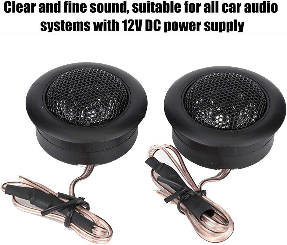 Car Tweeters, 1Pair Mini Car Stereo 12V Car Super Power Sound 120W Loudspeaker
