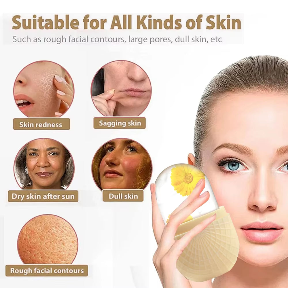 Silicone Trays Beauty Lifting Ice Ball Face Massager Contouring Eye Roller Acne Skin Care Tool