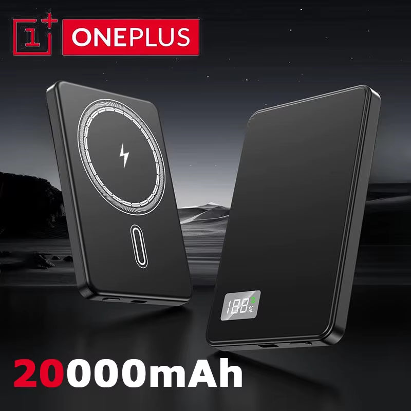 Ultra Thin Wireless Power Bank 500000Mah Magnetic Fast Charging External Battery