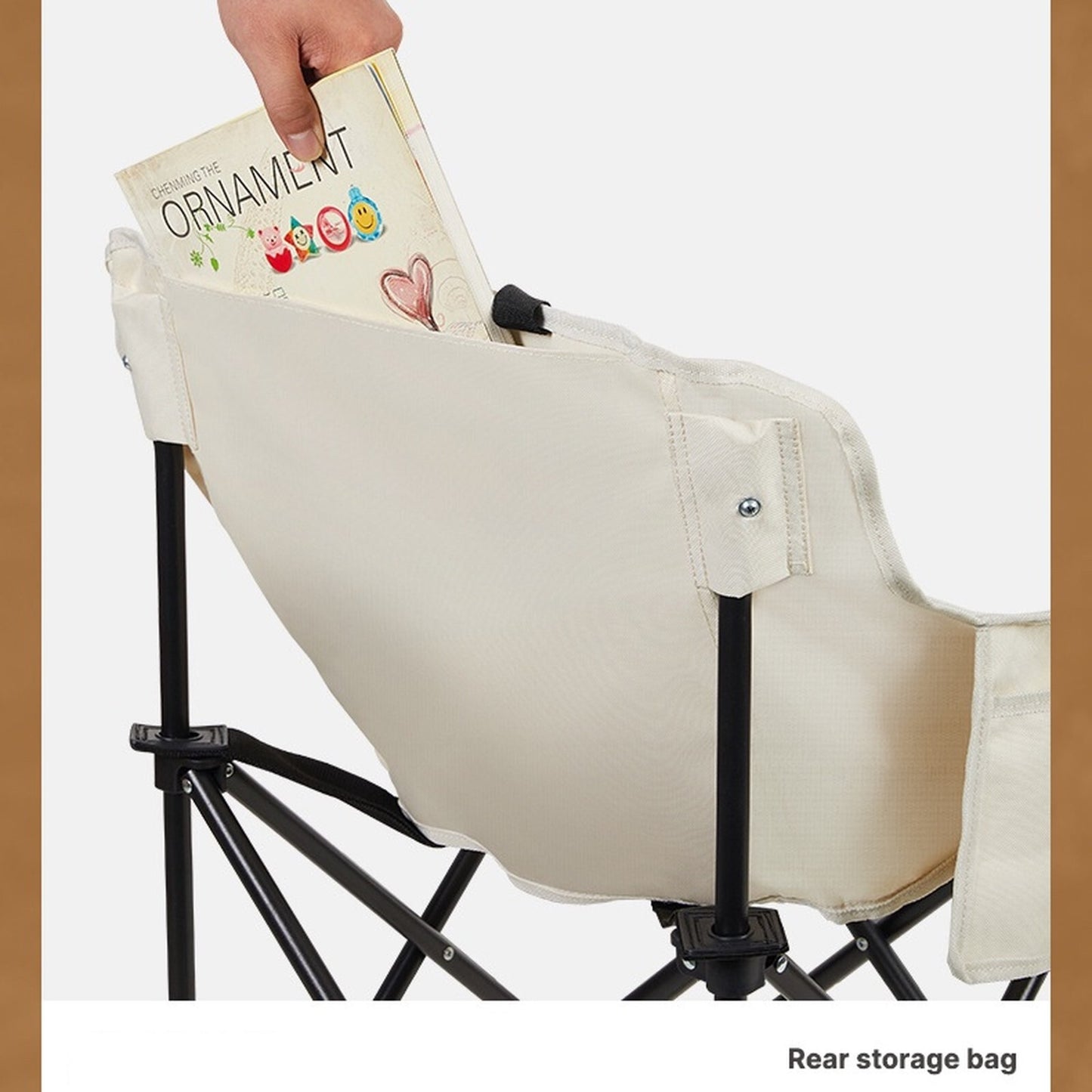 Canvas Camping Chairs 2PC Lightweight Folding Chairs - Pockets & Carry Bag