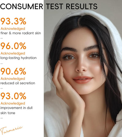 Turmeric Skincare Set - Sets for Her with Cleaner, Serum, Cream, Toner, Eye Cream - 5PCS